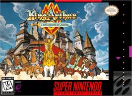 Box cover for King Arthur And The Knights Of Justice on the Nintendo SNES.