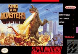 Box cover for King Of The Monsters on the Nintendo SNES.