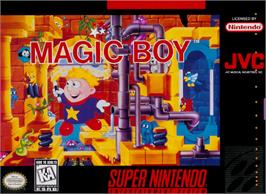Box cover for Magic Boy on the Nintendo SNES.