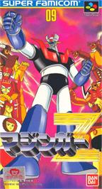 Box cover for Mazinger Z on the Nintendo SNES.