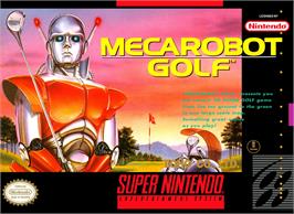 Box cover for Mecarobot Golf on the Nintendo SNES.