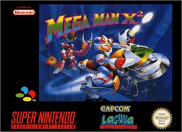 Box cover for Mega Man X2 on the Nintendo SNES.
