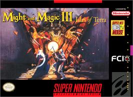 Box cover for Might And Magic 3 - Isles Of Terra on the Nintendo SNES.