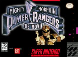 Box cover for Mighty Morphin Power Rangers - The Movie on the Nintendo SNES.
