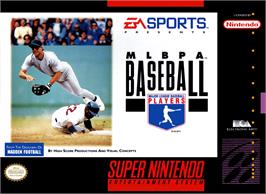 Box cover for Mlbpa Baseball on the Nintendo SNES.