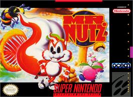 Box cover for Mr. Nutz on the Nintendo SNES.