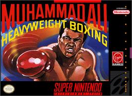 Box cover for Muhammad Ali Heavyweight Boxing on the Nintendo SNES.