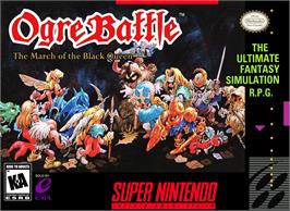 Box cover for Ogre Battle - The March Of The Black Queen on the Nintendo SNES.