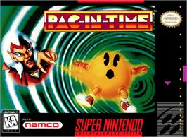 Box cover for Pac-in-time on the Nintendo SNES.