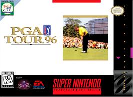 Box cover for Pga Tour 96 on the Nintendo SNES.