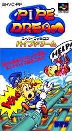 Box cover for Pipe Dream on the Nintendo SNES.