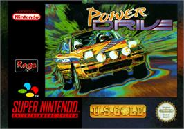 Box cover for Power Drive on the Nintendo SNES.
