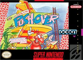Box cover for Push-over on the Nintendo SNES.