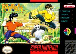 Box cover for Ranma 1/2 - Hard Battle on the Nintendo SNES.