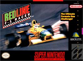 Box cover for Redline: F1 Racer on the Nintendo SNES.