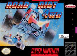 Box cover for Road Riot 4wd on the Nintendo SNES.