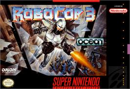 Box cover for Robocop 3 on the Nintendo SNES.