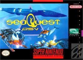 Box cover for Seaquest Dsv on the Nintendo SNES.