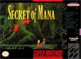 Box cover for Secret Of Mana on the Nintendo SNES.
