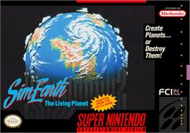 Box cover for Sim Earth - The Living Planet on the Nintendo SNES.