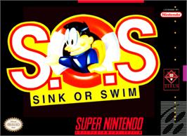 Box cover for Sink or Swim on the Nintendo SNES.