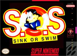 Box cover for Sink or Swim on the Nintendo SNES.