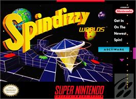 Box cover for Spindizzy Worlds on the Nintendo SNES.