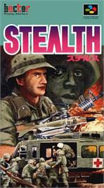 Box cover for Stealth on the Nintendo SNES.