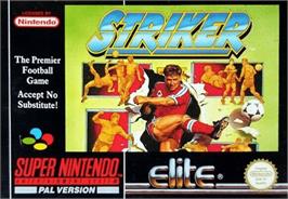 Box cover for Striker on the Nintendo SNES.