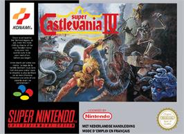 Box cover for Super Castlevania IV on the Nintendo SNES.