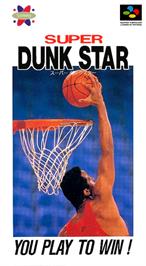 Box cover for Super Dunk Star on the Nintendo SNES.