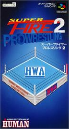 Box cover for Super Fire Pro Wrestling 2 on the Nintendo SNES.