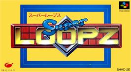 Box cover for Super Loopz on the Nintendo SNES.