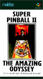 Box cover for Super Pinball II: The Amazing Odyssey on the Nintendo SNES.
