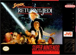 Box cover for Super Star Wars - Return Of The Jedi on the Nintendo SNES.