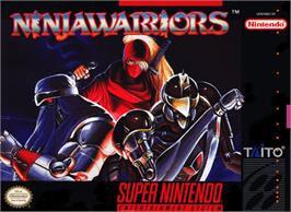 Box cover for The Ninja Warriors on the Nintendo SNES.