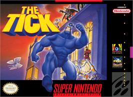 Box cover for Tick, The on the Nintendo SNES.