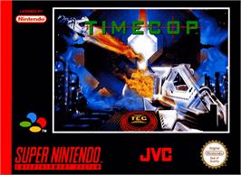 Box cover for Timecop on the Nintendo SNES.