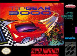 Box cover for Top Gear 3000 on the Nintendo SNES.