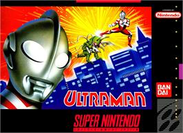 Box cover for Ultraman on the Nintendo SNES.