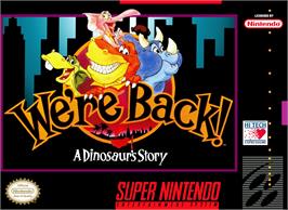 Box cover for We're Back! - A Dinosaur's Story on the Nintendo SNES.