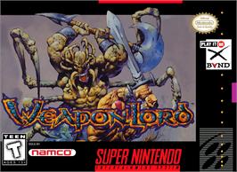 Box cover for Weaponlord on the Nintendo SNES.