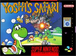 Box cover for Yoshi's Safari on the Nintendo SNES.
