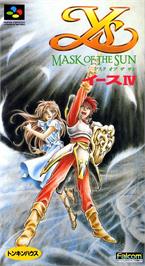 Box cover for Ys 4 - Mask Of The Sun on the Nintendo SNES.