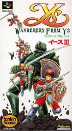 Box cover for Ys III: Wanderers from Ys on the Nintendo SNES.