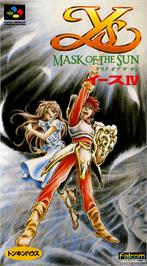 Box cover for Ys IV: Mask of the Sun on the Nintendo SNES.