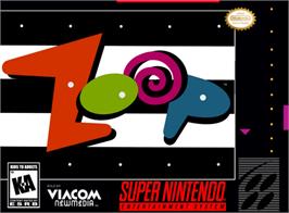 Box cover for Zoop on the Nintendo SNES.