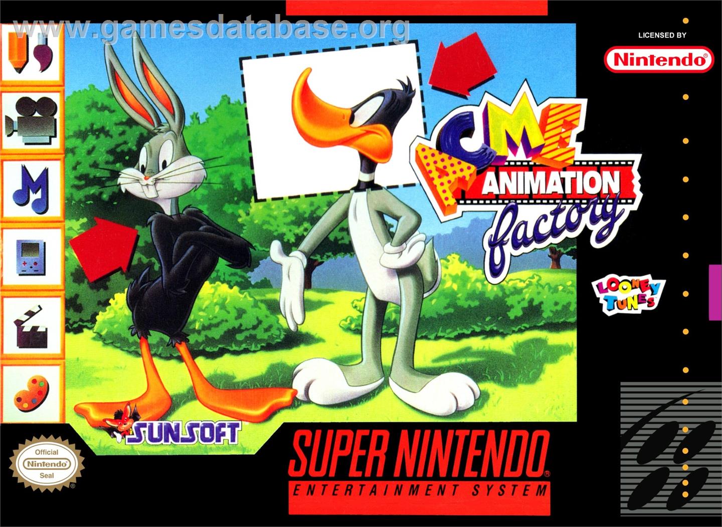 Acme Animation Factory - Nintendo SNES - Artwork - Box