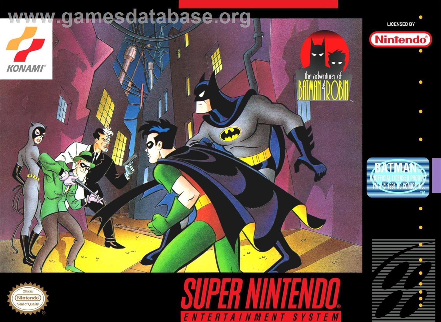 Adventures Of Batman And Robin, The - Nintendo SNES - Artwork - Box