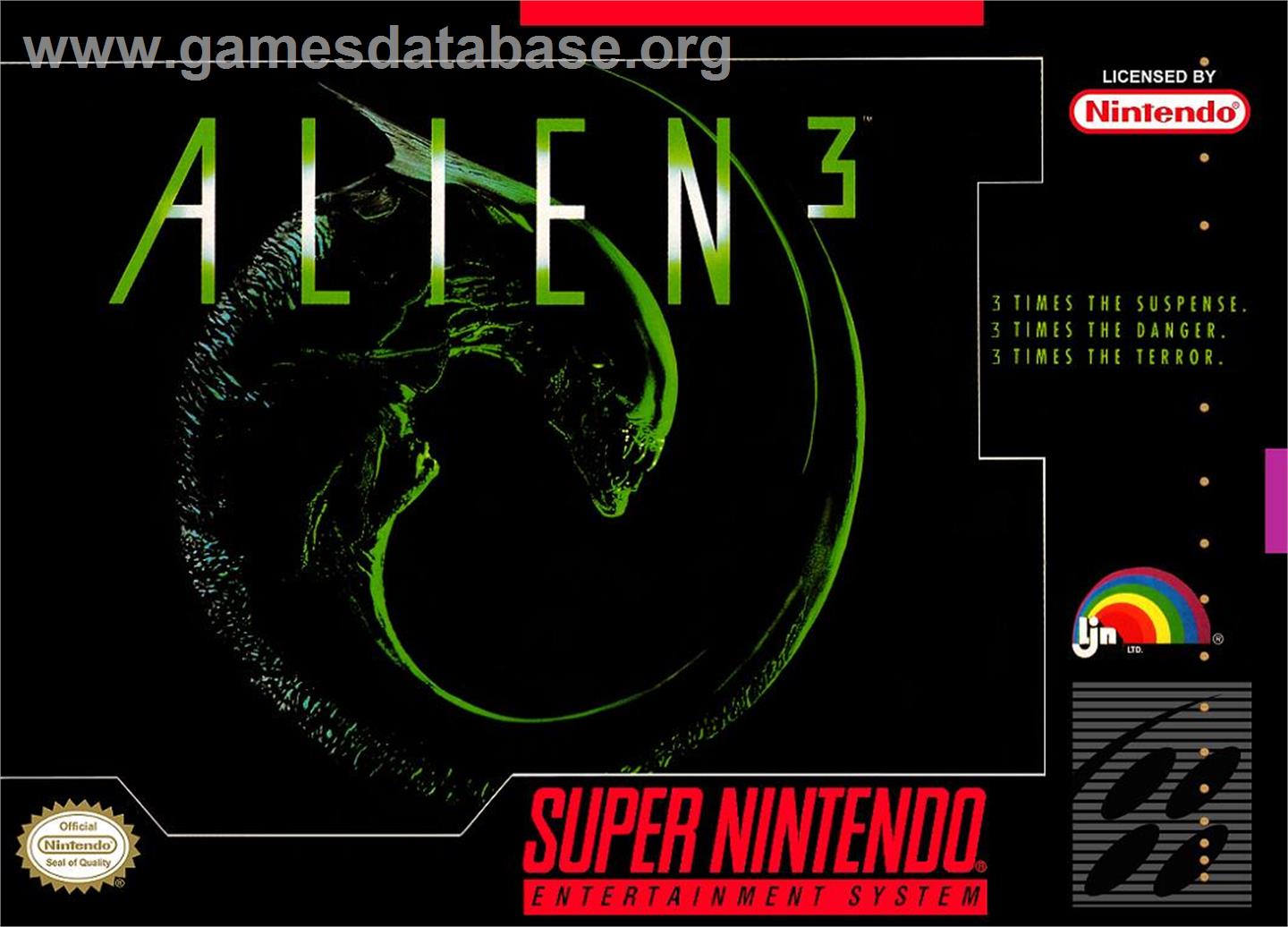 Alien 3 - Nintendo SNES - Artwork - Box